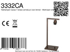 Tafellamp armatuur Stang 3332CA, cacao en elegant compact