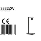 Tafellamp Stang 3332ZW – zwarte metalen lamp zonder kap