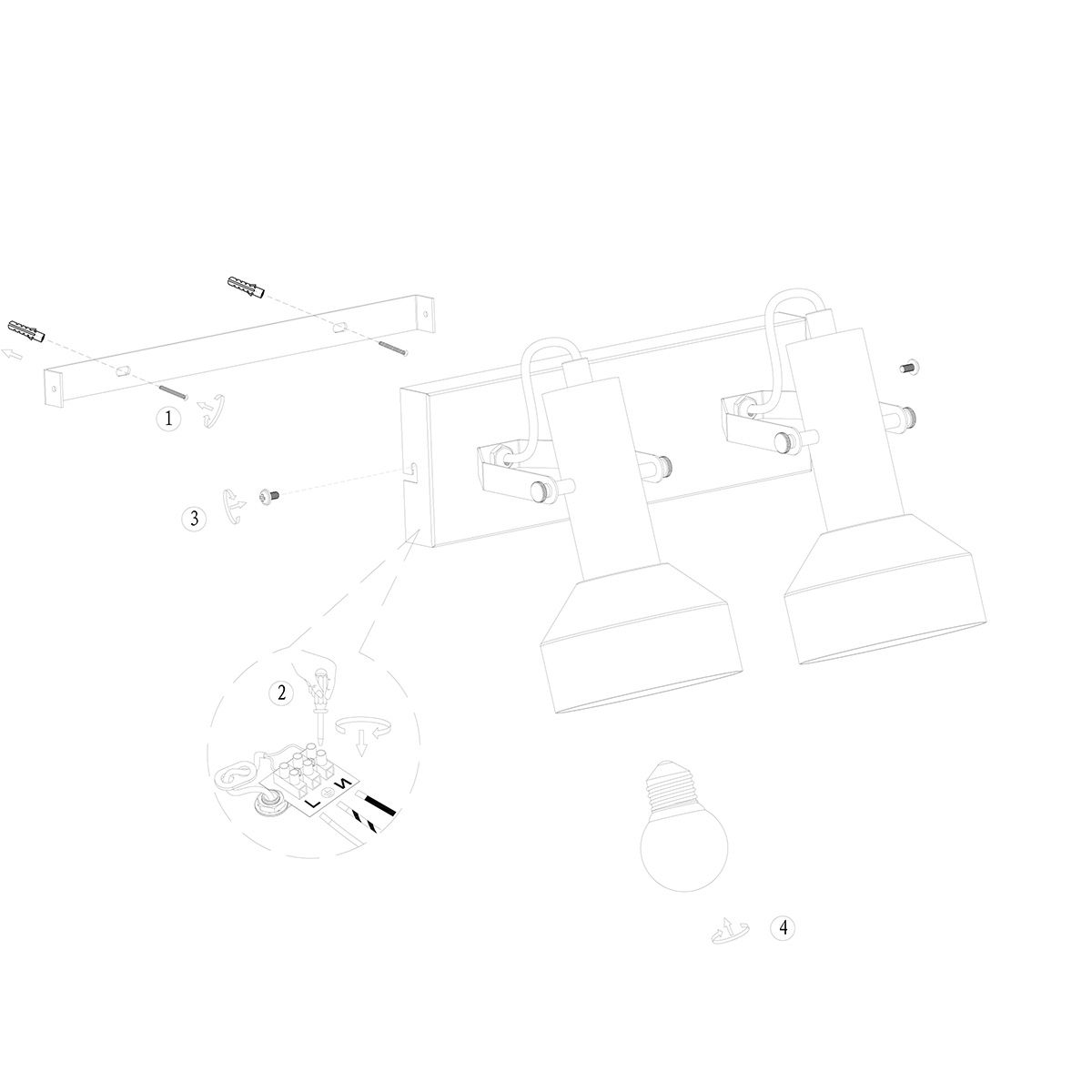 Plafondlamp Bundle 3336ZW Zwart