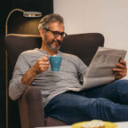 Vloerlamp Platu 3351BR – bronzen leeslamp met instelbaar licht