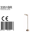 Vloerlamp Platu 3351BR – bronzen leeslamp met instelbaar licht