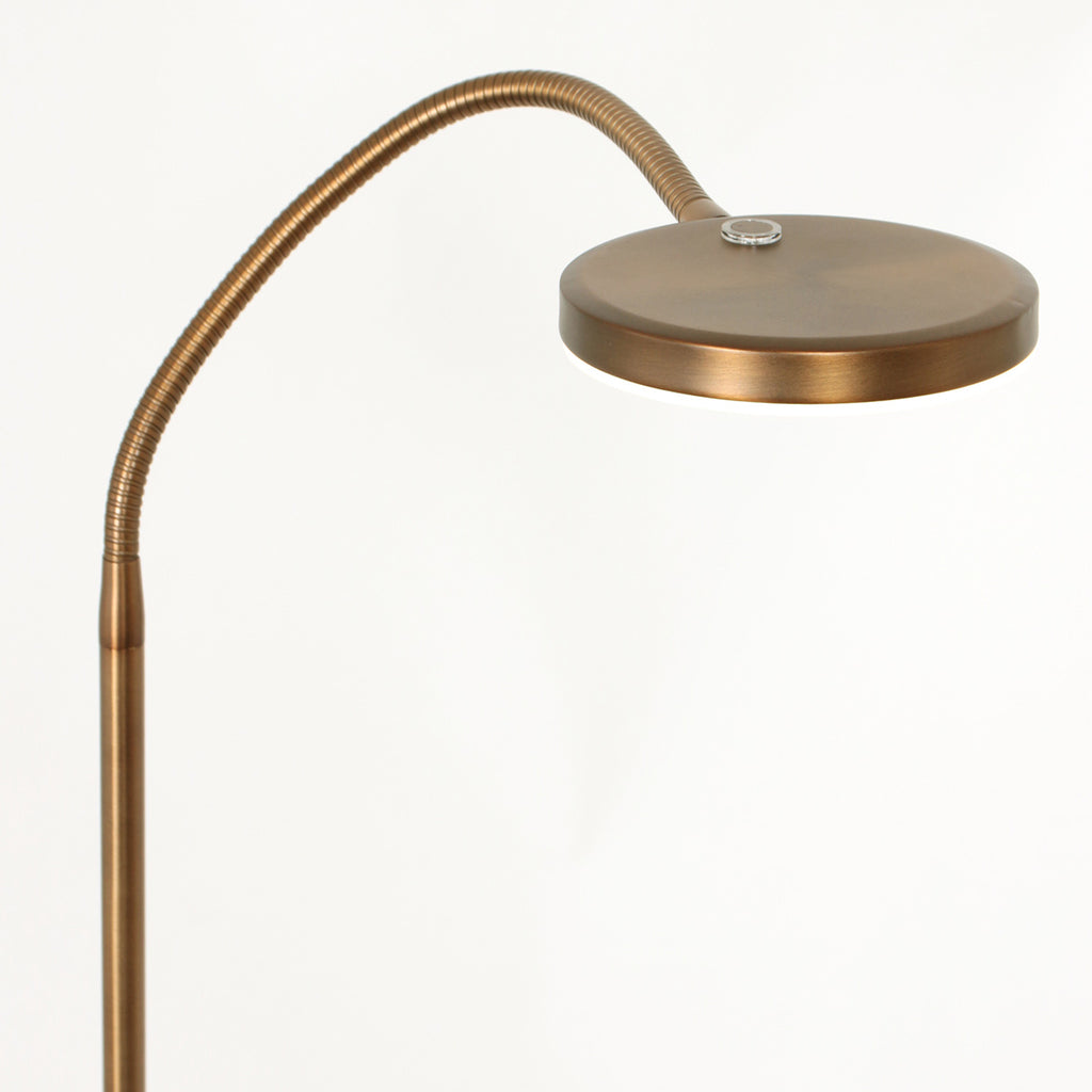 Vloerlamp Platu 3351BR – bronzen leeslamp met instelbaar licht