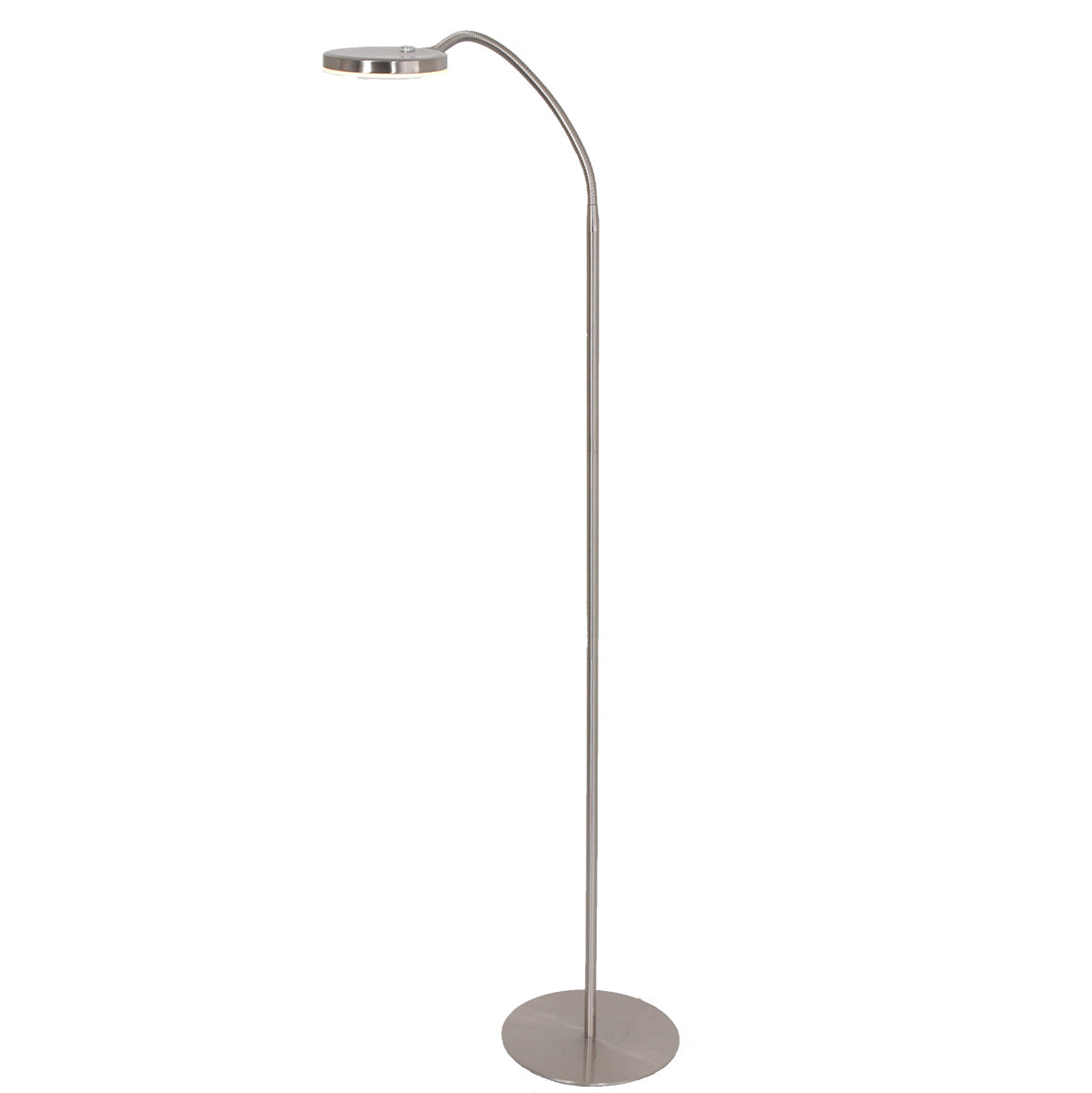 Vloerlamp Platu 3351ST – stalen leeslamp met instelbaar licht