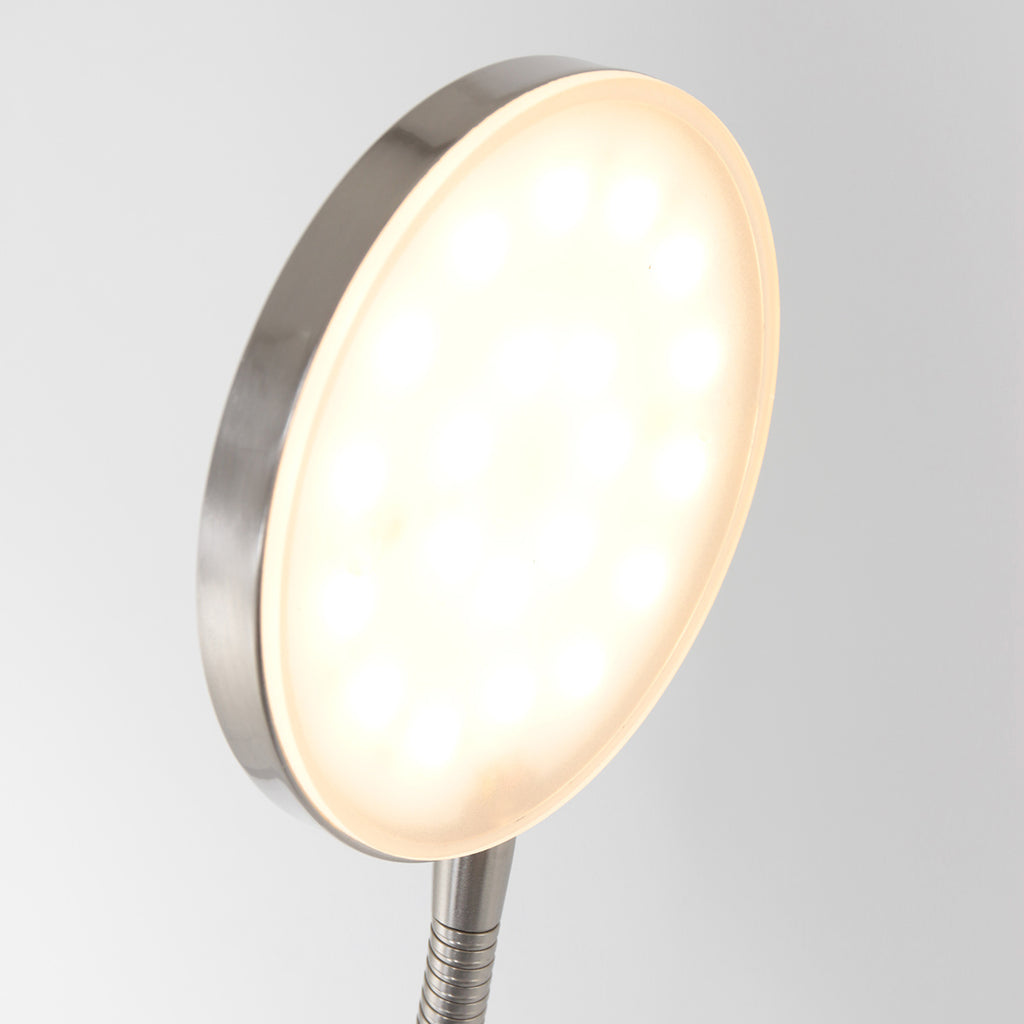 Vloerlamp Platu 3351ST – stalen leeslamp met instelbaar licht