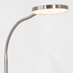 Vloerlamp Platu 3351ST – stalen leeslamp met instelbaar licht