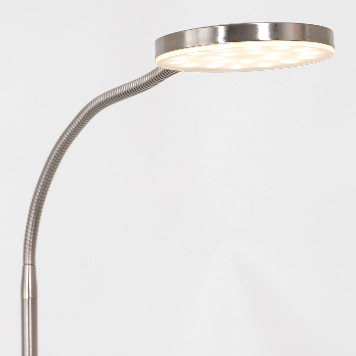 Vloerlamp Platu 3351ST – stalen leeslamp met instelbaar licht