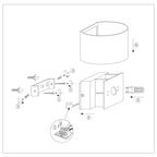 Wandlamp Muro 3364ZW Zwart