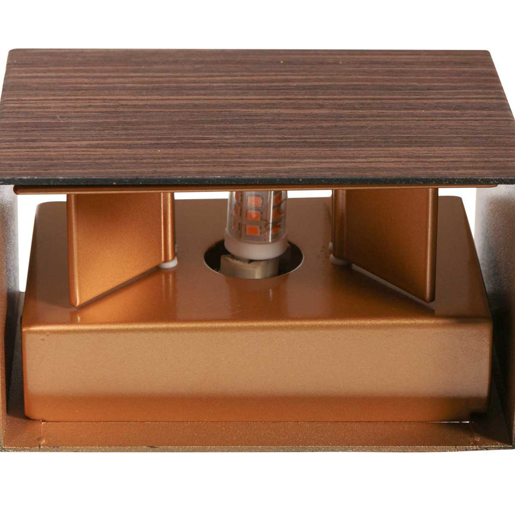 Wandlamp Muro 3365E houtlook G9 lamp met verstelbaar licht
