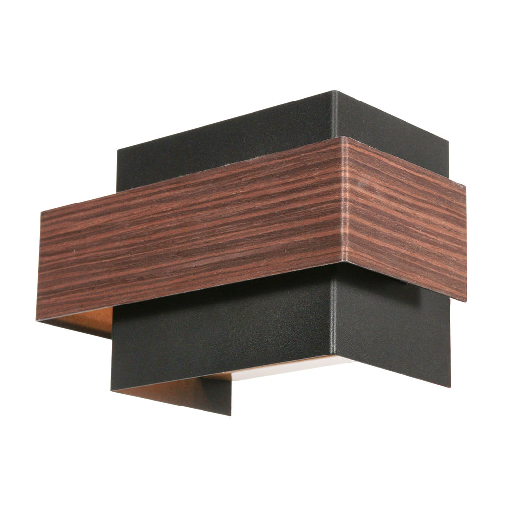 Wandlamp Muro 3368E houtlook 2-lichts G9 wandlamp