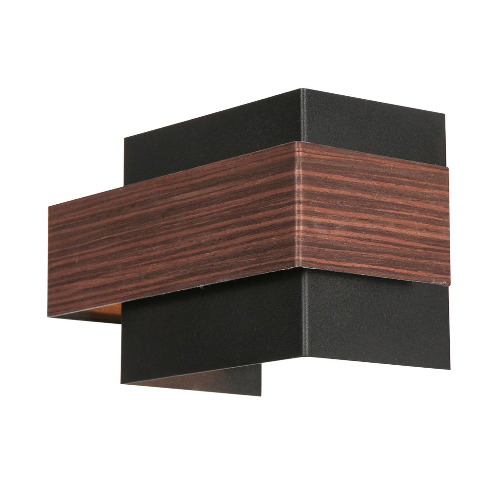 Wandlamp Muro 3368E houtlook 2-lichts G9 wandlamp
