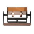 Wandlamp Muro 3368E houtlook 2-lichts G9 wandlamp