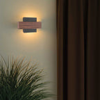Wandlamp Muro 3368E houtlook 2-lichts G9 wandlamp