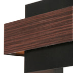 Wandlamp Muro 3368E houtlook 2-lichts G9 wandlamp