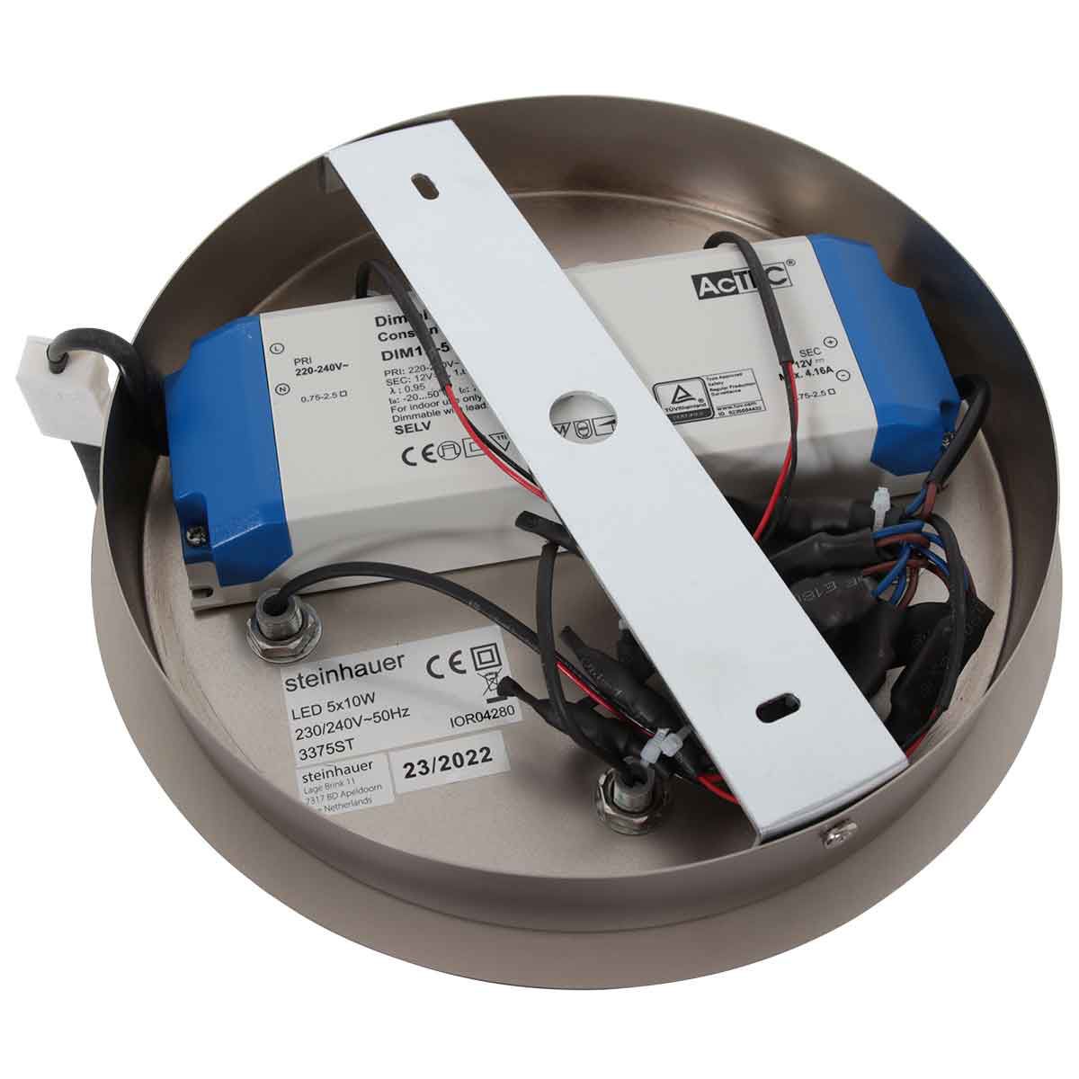 Plafondlamp Turound 3375ST Staal