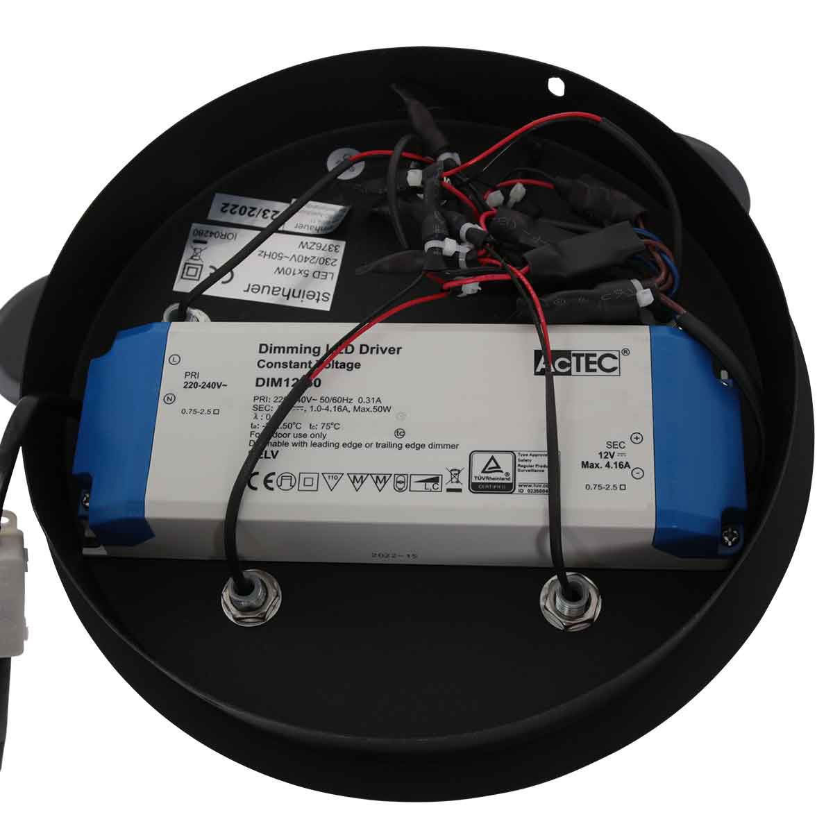 Plafondlamp Turound 3376ZW Zwart