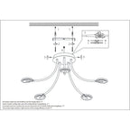 Plafondlamp Turound 3376ZW Zwart