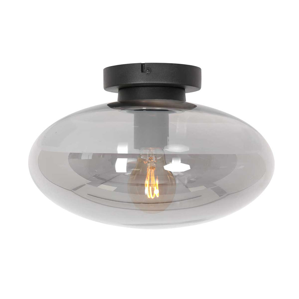 Zwarte plafondlamp Reflexion Smoke 3388ZW