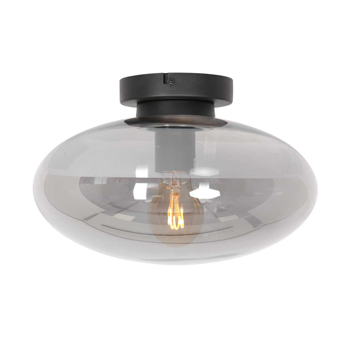 Zwarte plafondlamp Reflexion Smoke 3388ZW