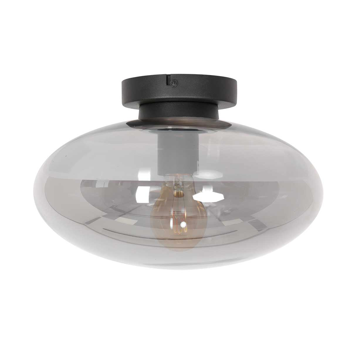 Zwarte plafondlamp Reflexion Smoke 3388ZW