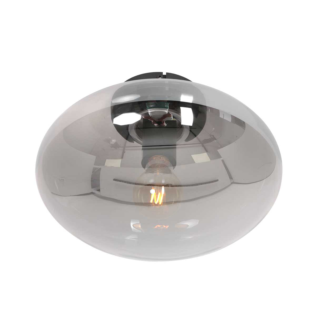 Zwarte plafondlamp Reflexion Smoke 3388ZW