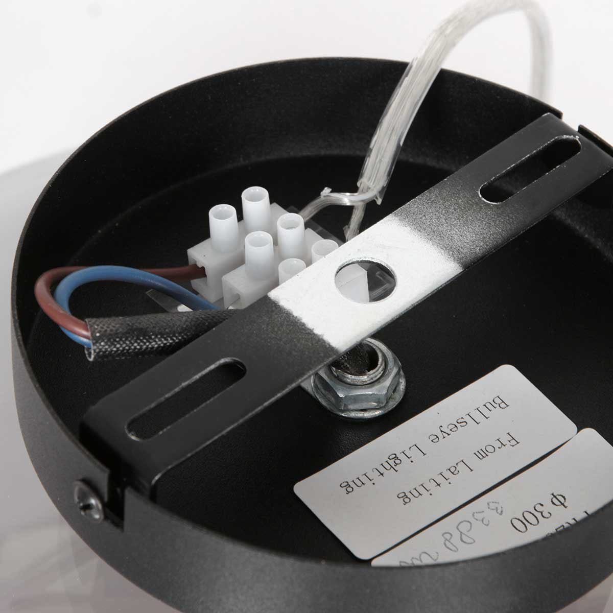 Zwarte plafondlamp Reflexion Smoke 3388ZW