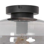 Zwarte plafondlamp Reflexion Smoke 3388ZW