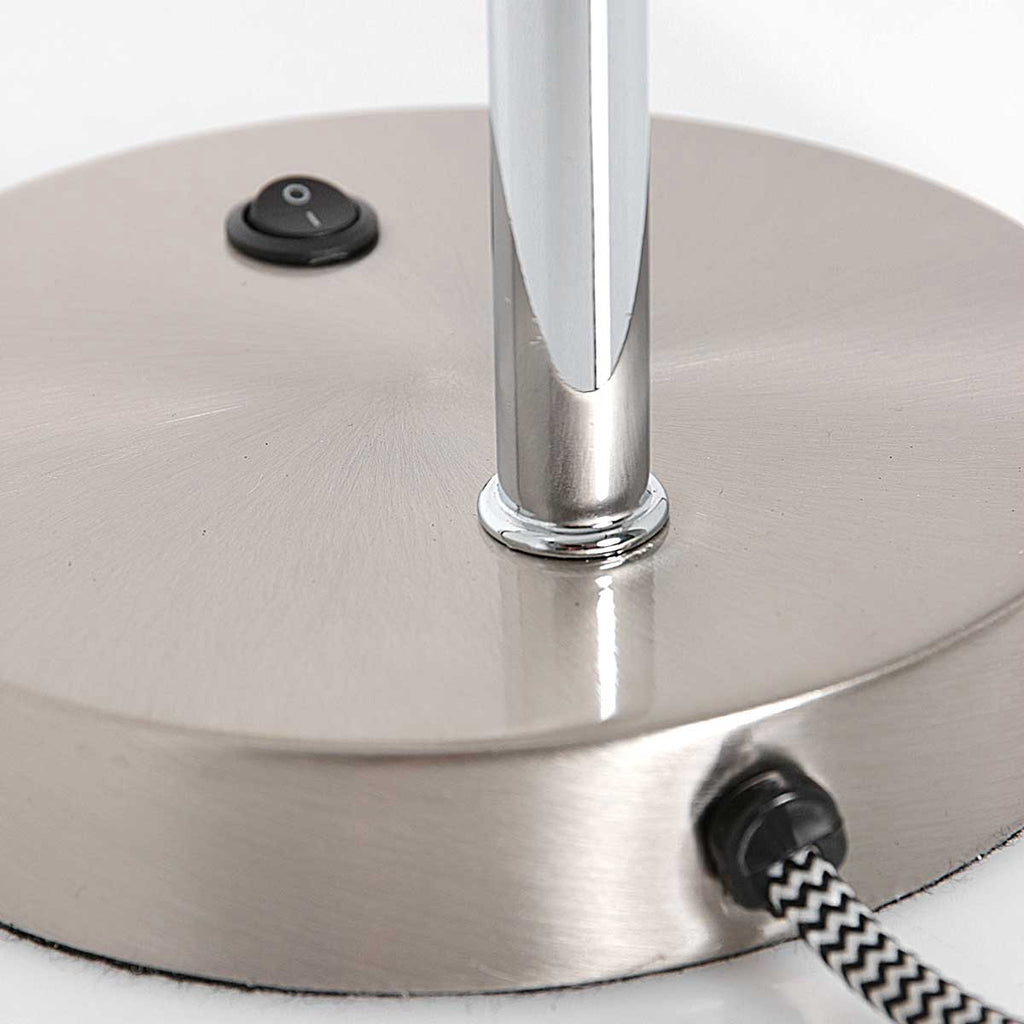 Tafellamp Spring 3391ST staal met E27 fitting