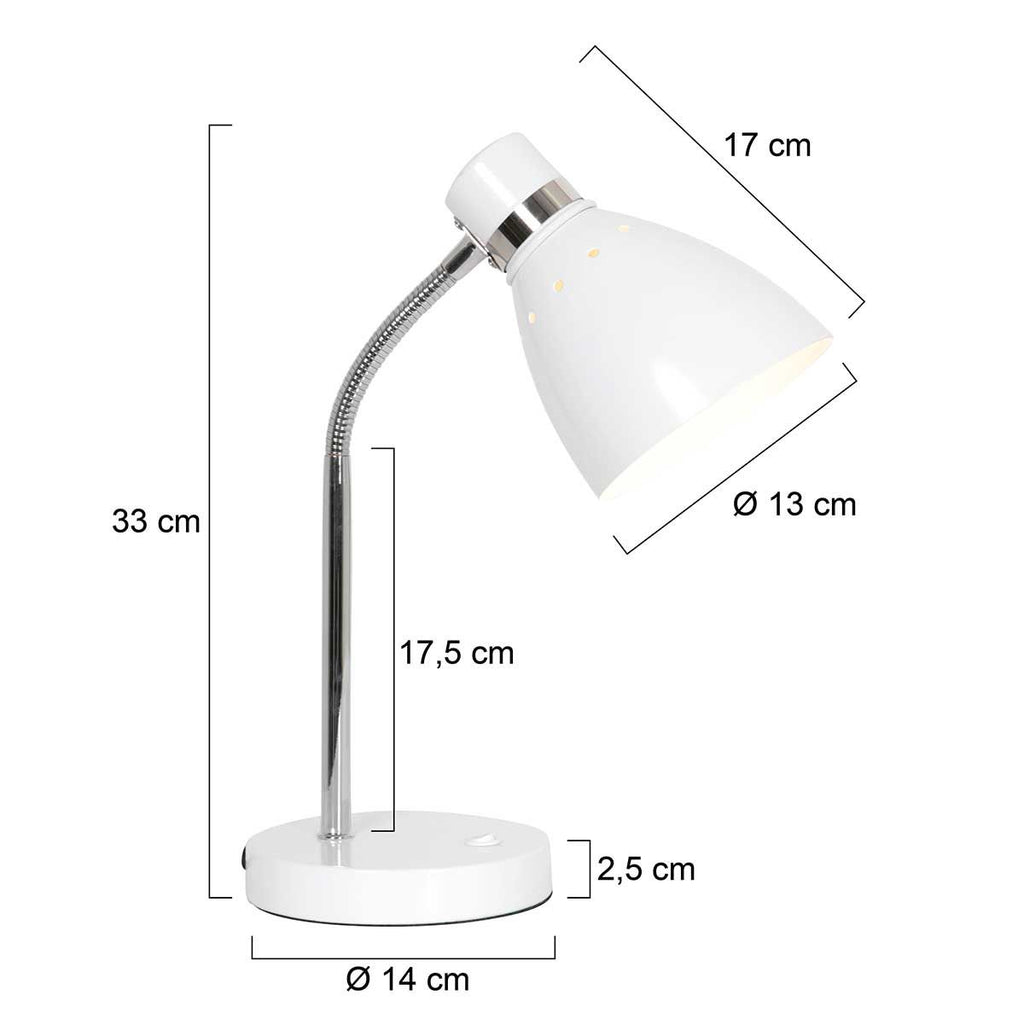 Tafellamp Spring 3391W Wit