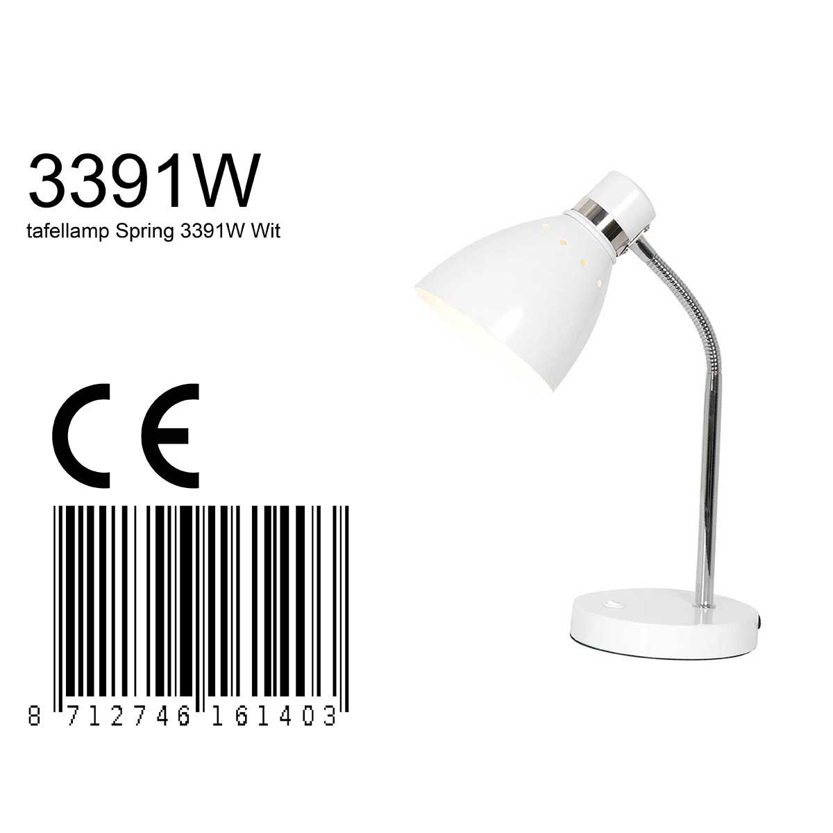 Tafellamp Spring 3391W Wit