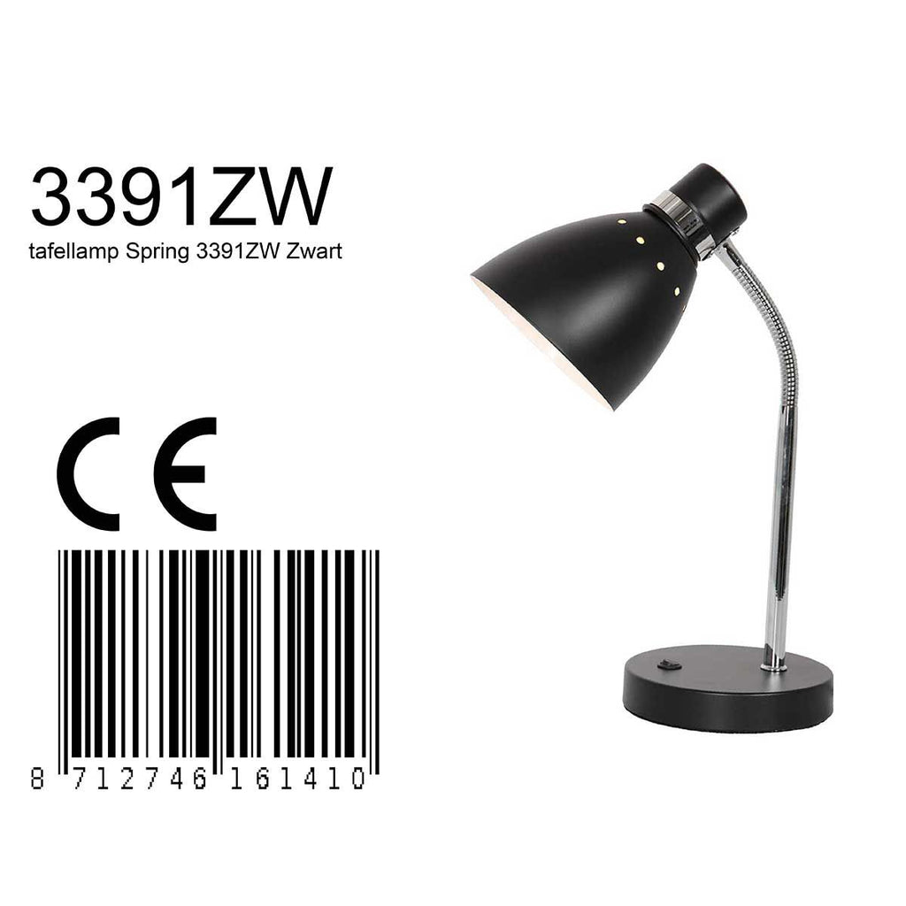 Tafellamp Spring 3391ZW Zwart