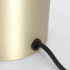 Tafellamp Ambiance 3401ME – messing lamp met amber glas