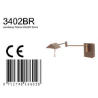 Wandlamp Retina 3402BR Brons