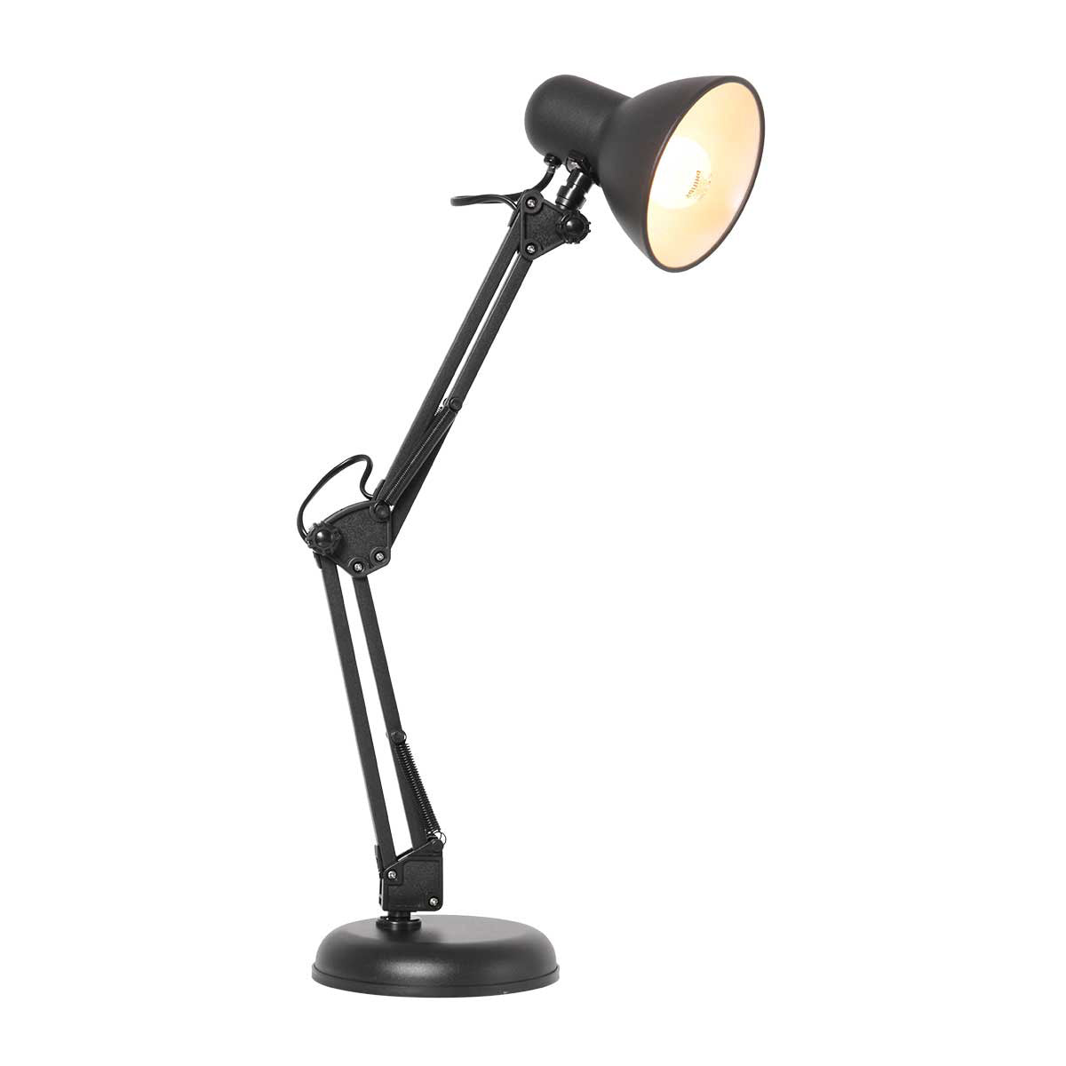 Tafellamp Study 3456ZW – zwarte bureaulamp verstelbaar
