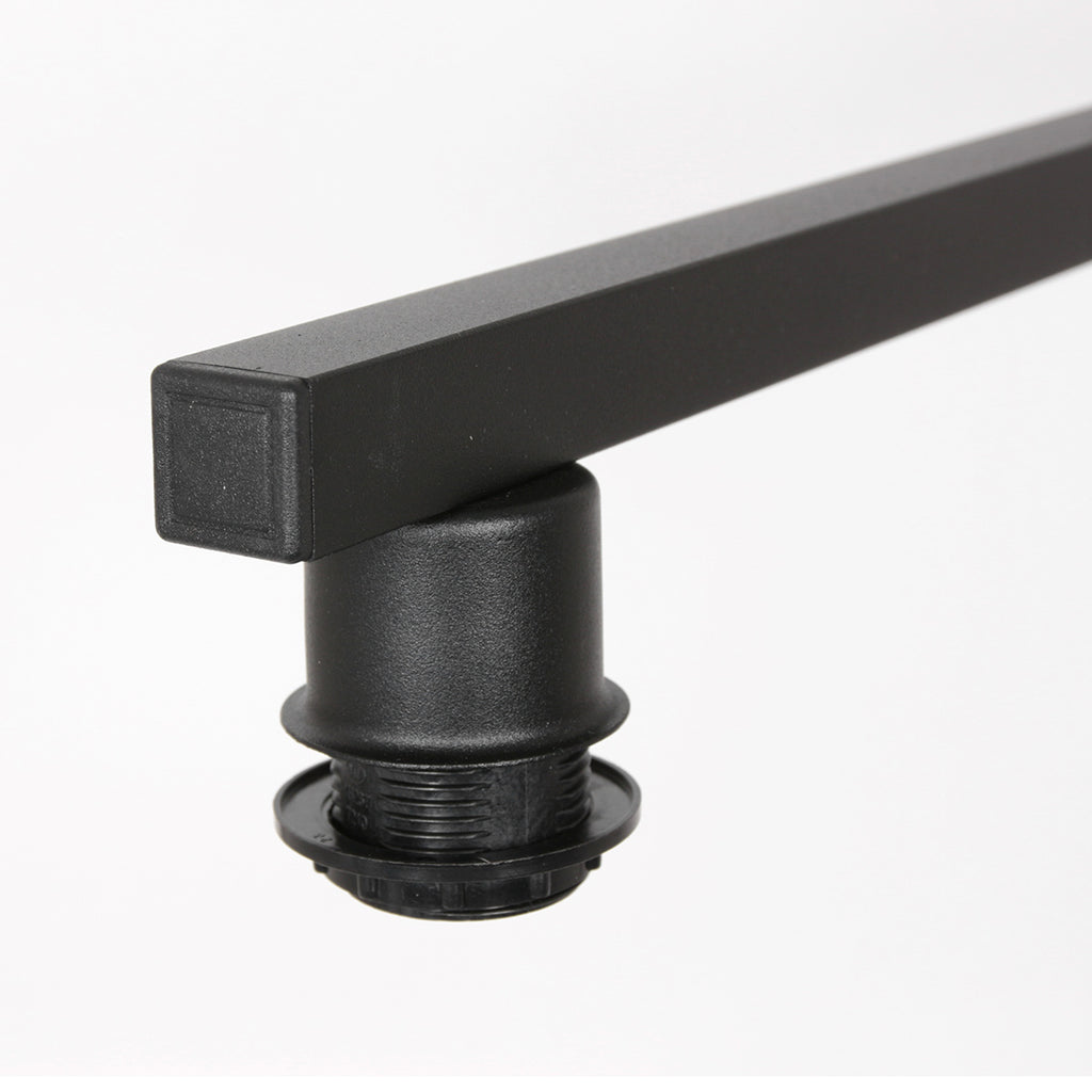 Zwarte 3-lichts hanglamp Stang 3457ZW zonder kappen
