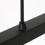 Hanglamp Stang 3464ZW Zwart + Kap Velours Blauw
