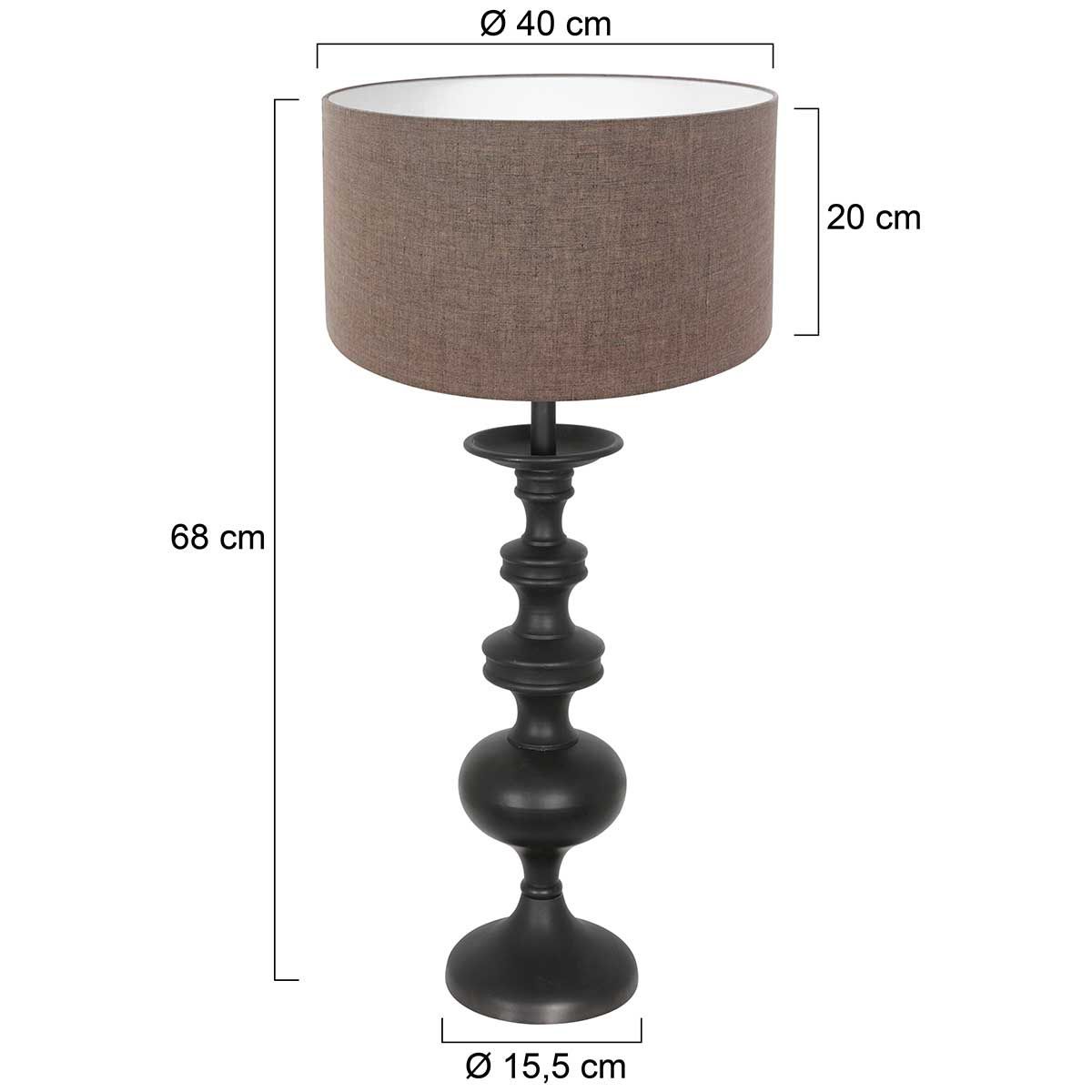 Tafellamp Lyons 3486ZW Zwart
