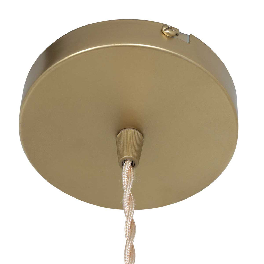 Hanglamp Grazio Glass 3493ME Messing met E14 fitting