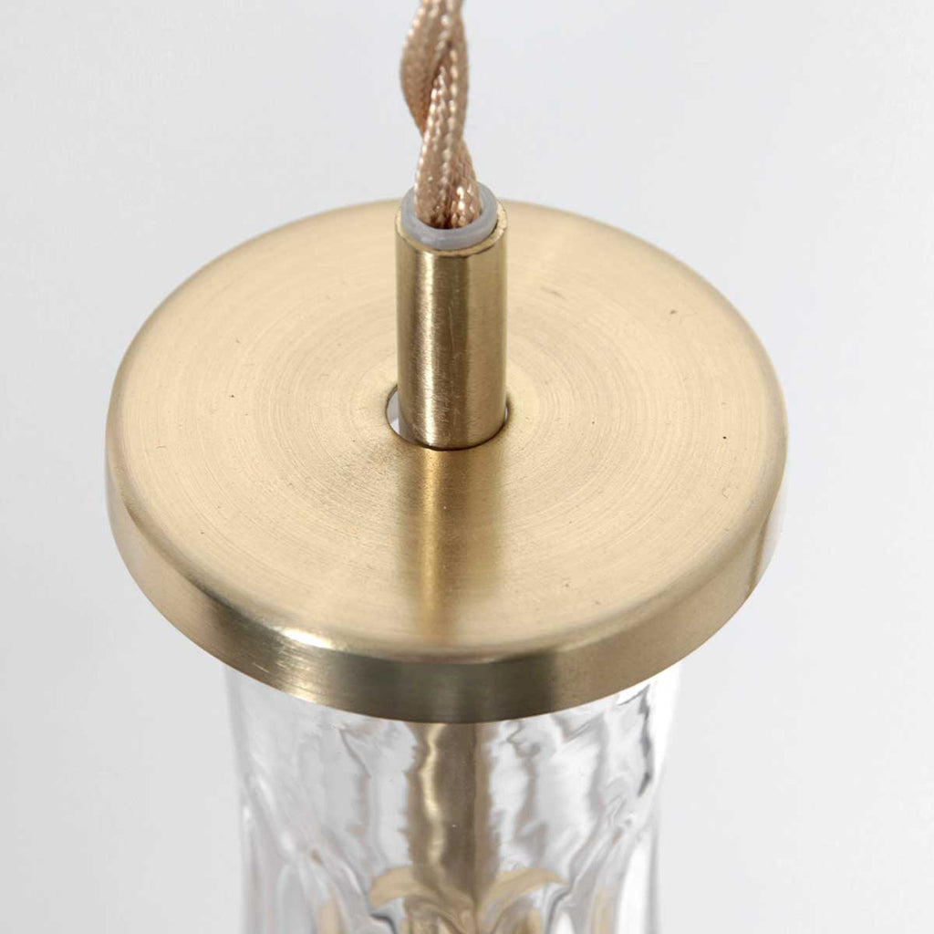 Hanglamp Grazio Glass 3493ME Messing met E14 fitting