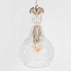 Hanglamp Grazio Glass 3493ME Messing met E14 fitting