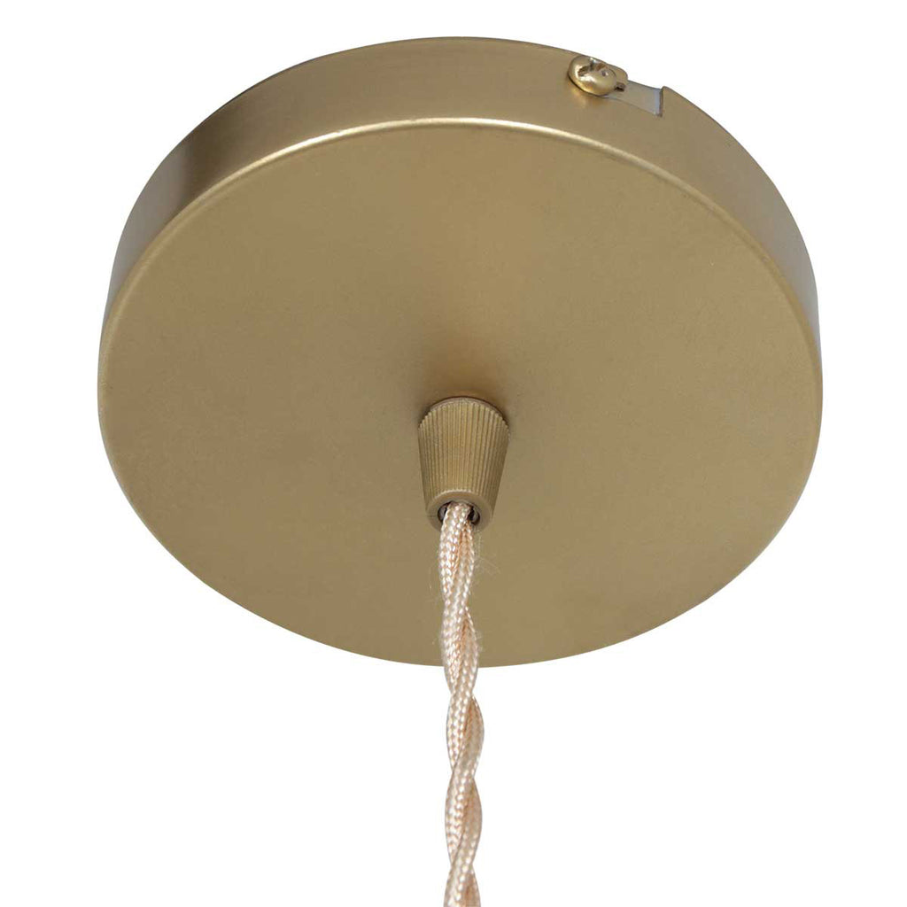 Hanglamp Grazio Glass 3494ME Messing met E14 fitting