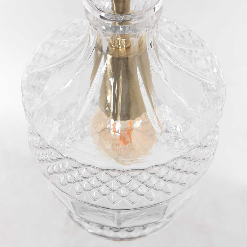 Hanglamp Grazio Glass 3494ME Messing met E14 fitting