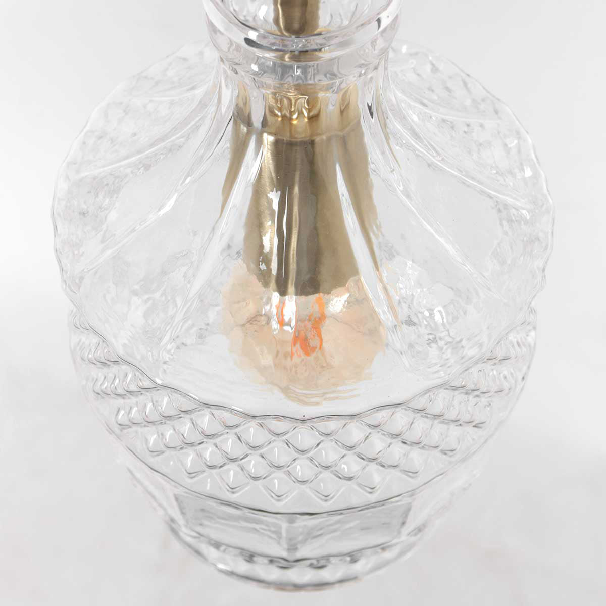 Hanglamp Grazio Glass 3494ME Messing met E14 fitting