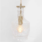 Hanglamp Grazio Glass 3494ME Messing met E14 fitting