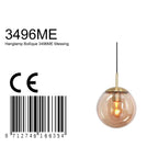 Hanglamp Bollique 3496ME Messing