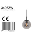 Hanglamp Bollique 3496ZW Zwart