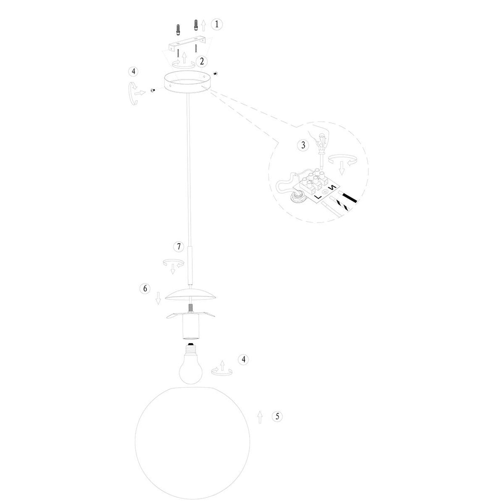 Hanglamp Bollique 3497ME Messing
