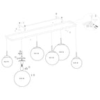 Hanglamp Bollique 3499ZW Zwart