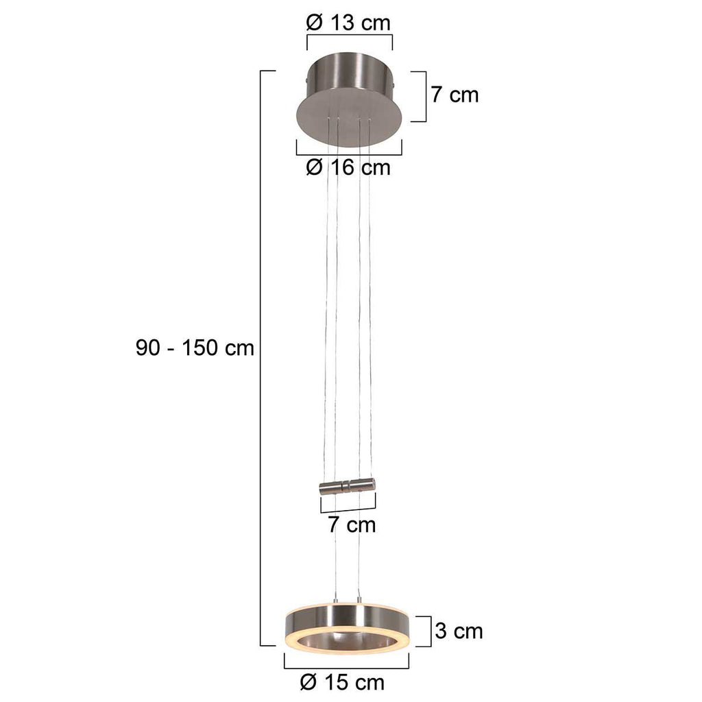 Hanglamp Piola 3500ST Staal