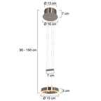 Hanglamp Piola 3500ST Staal