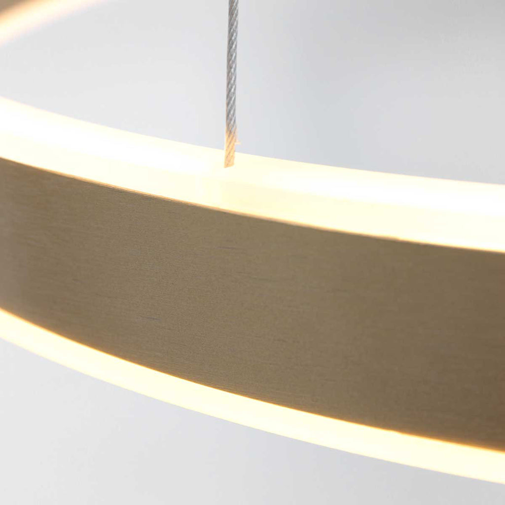 Hanglamp Ringlux 3502GO gouden LED ringlamp Ø60 cm